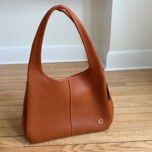Coach Lana Shoulder Bag Polished Pebble Leather in Burnished Amber